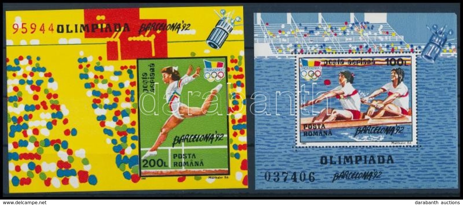 ** 1992 Nyári Olimpia Blokk Sor  Mi 274-275 - Other & Unclassified