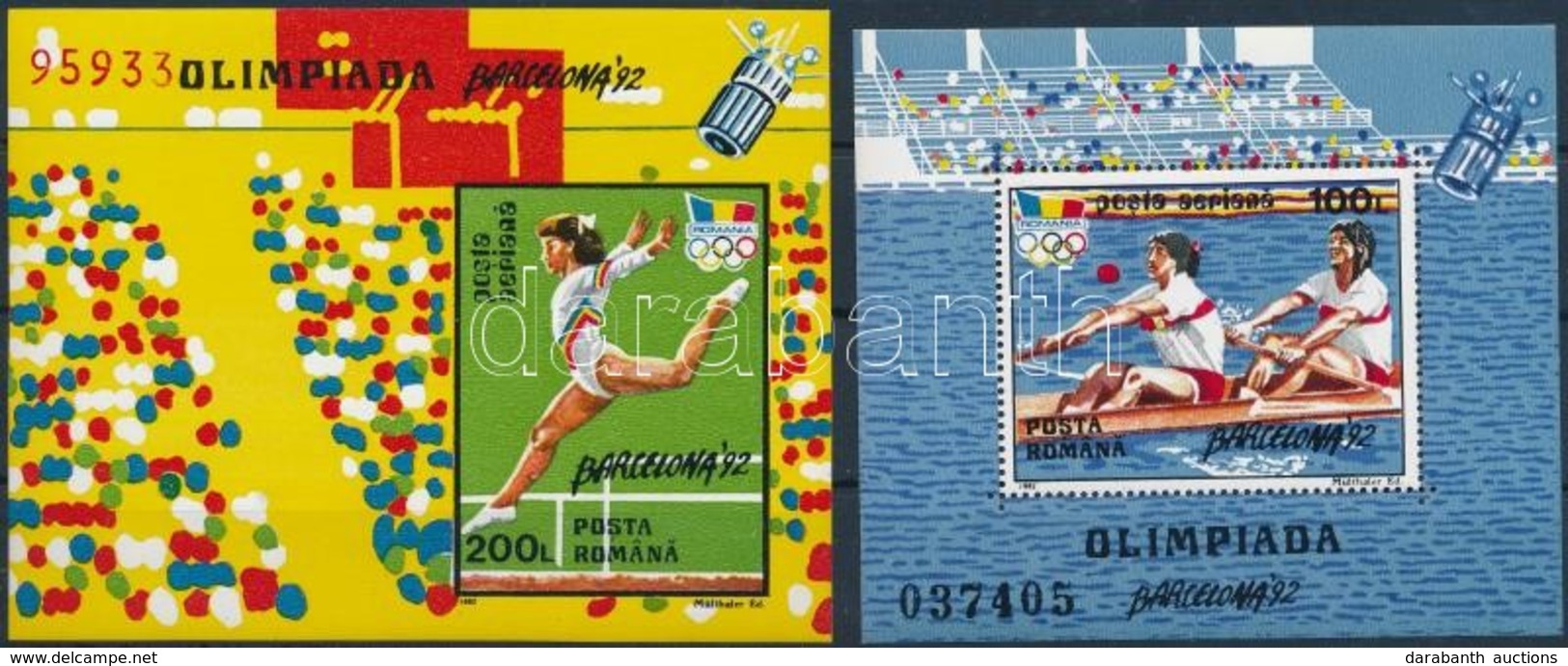 ** 1992 Nyári Olimpia Blokk Sor  Mi 274-275 - Sonstige & Ohne Zuordnung