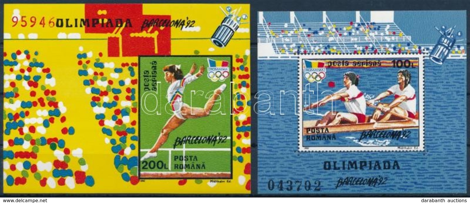 ** 1992 Nyári Olimpia Blokk Sor  Mi 274-275 - Altri & Non Classificati