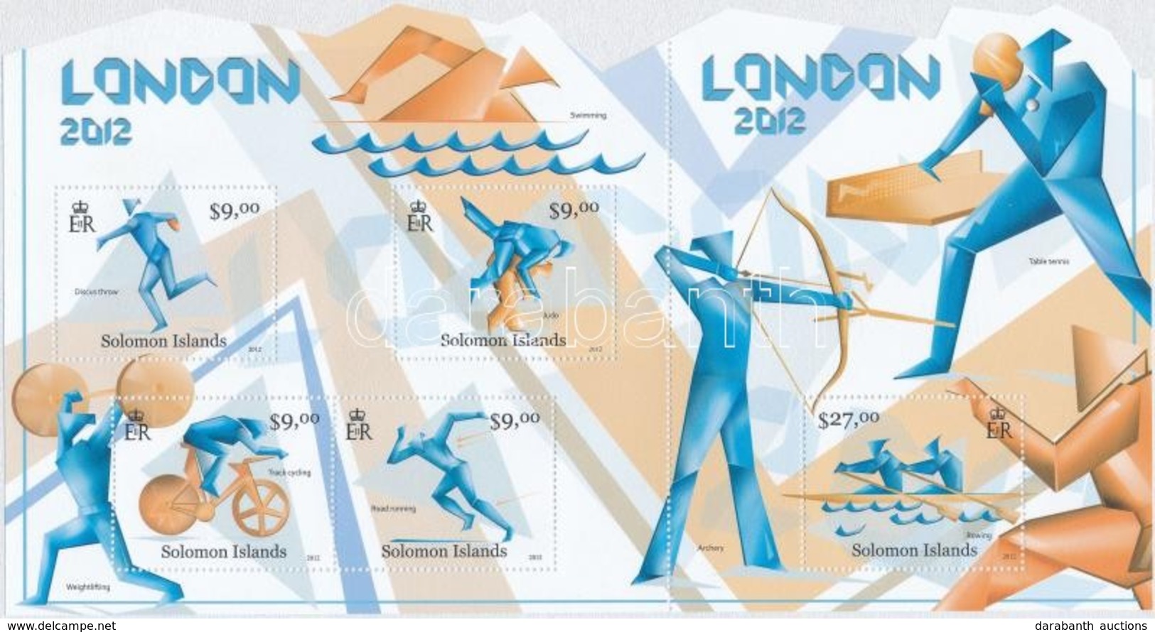 ** 2012 Olimpia London Kisív Mi 1556-1560 - Altri & Non Classificati