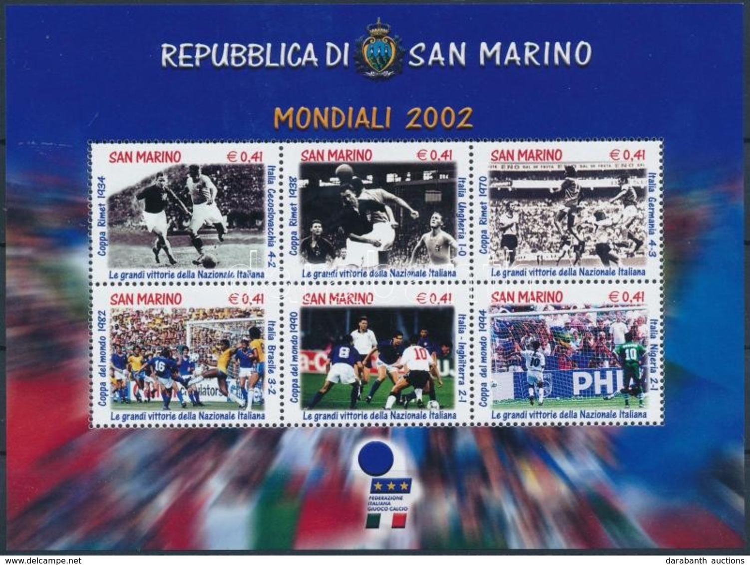 ** 2002 Foci VB, Japán és Dél-Korea Blokk Mi 29 - Autres & Non Classés