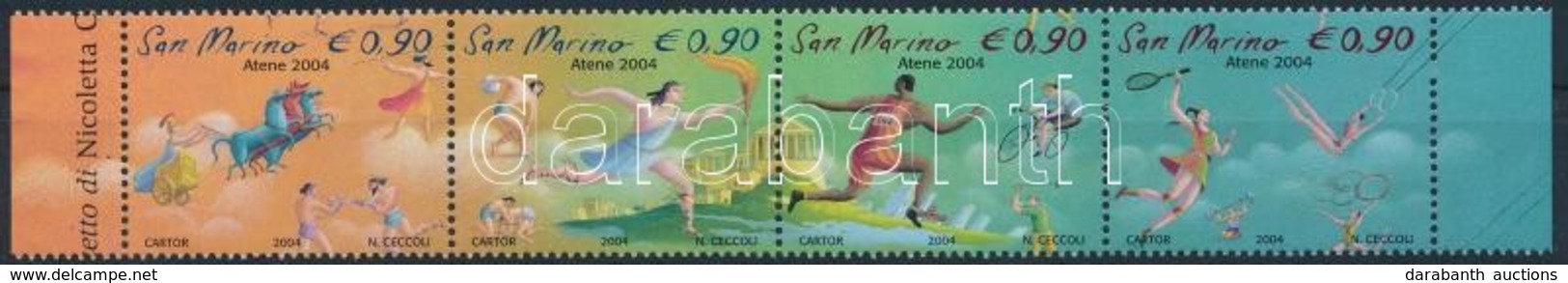 ** 2004 Nyári Olimpia ívszéli Négyescsík Mi 2150-2153 - Autres & Non Classés