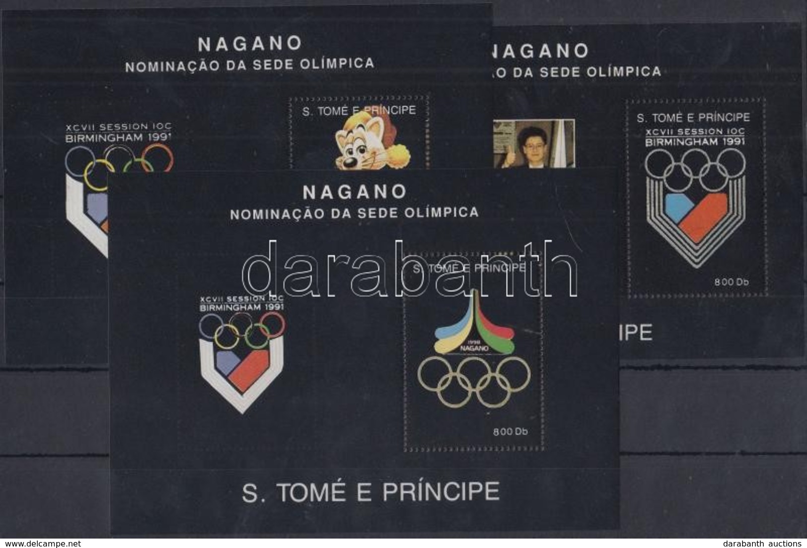 ** 1992 Téli Olimpiai Játékok, Nagano Blokkok Mi 267-269 - Autres & Non Classés