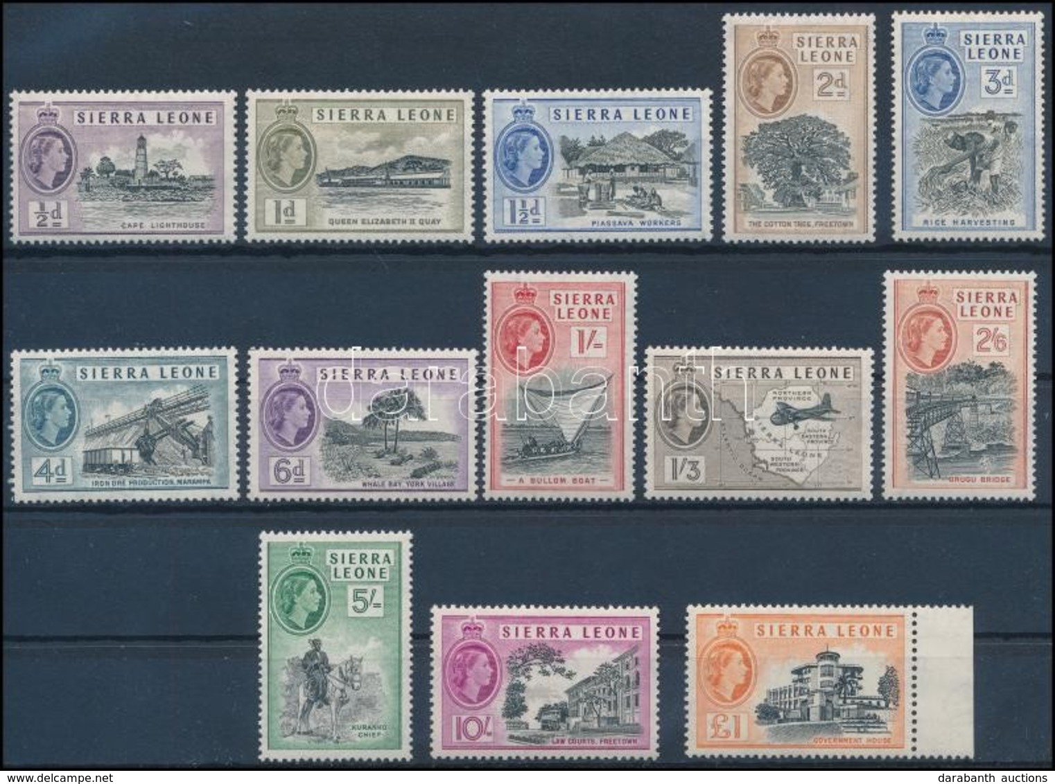 ** 1956 Forgalmi: Tájak Sor,
Definitive: Landscapes Set
Mi 176-188 - Altri & Non Classificati