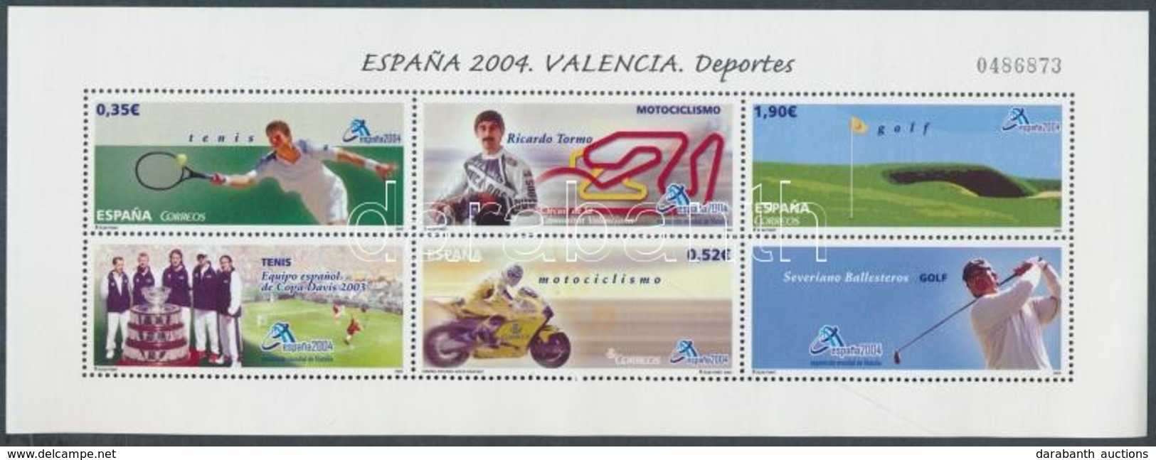 ** 2004 ESPANA'04 Bélyegkiállítás, Sport Blokk Mi 141 - Autres & Non Classés