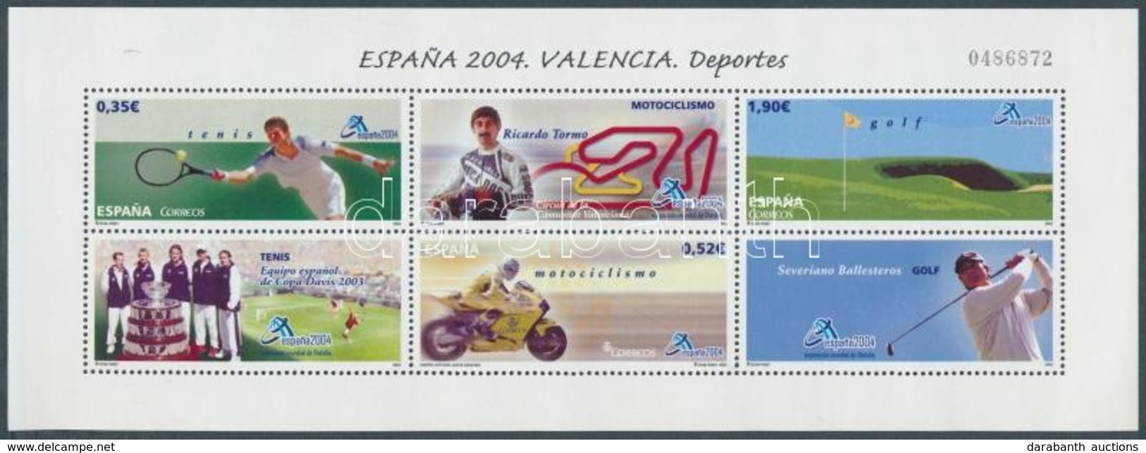 ** 2004 ESPANA'04 Bélyegkiállítás, Sport Blokk Mi 141 - Autres & Non Classés