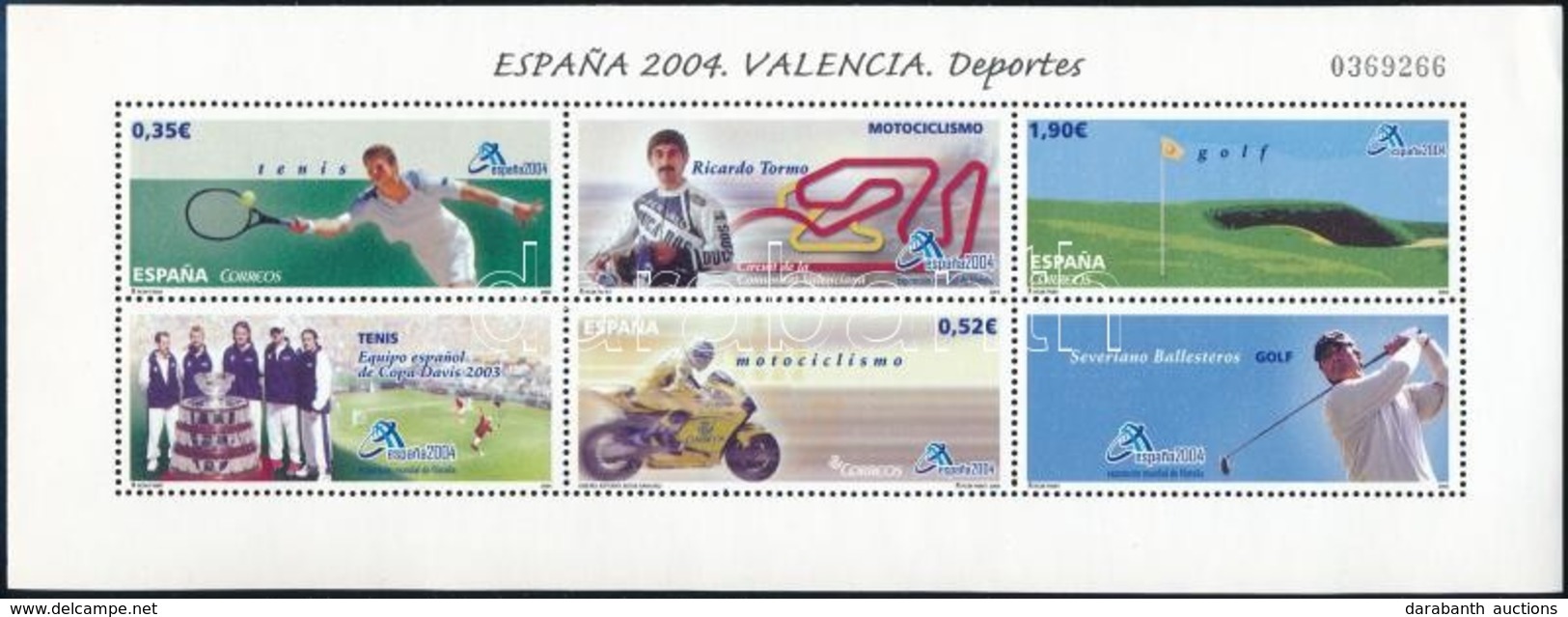 ** 2004 ESPANA'04 Bélyegkiállítás, Sport Blokk Mi 141 - Autres & Non Classés