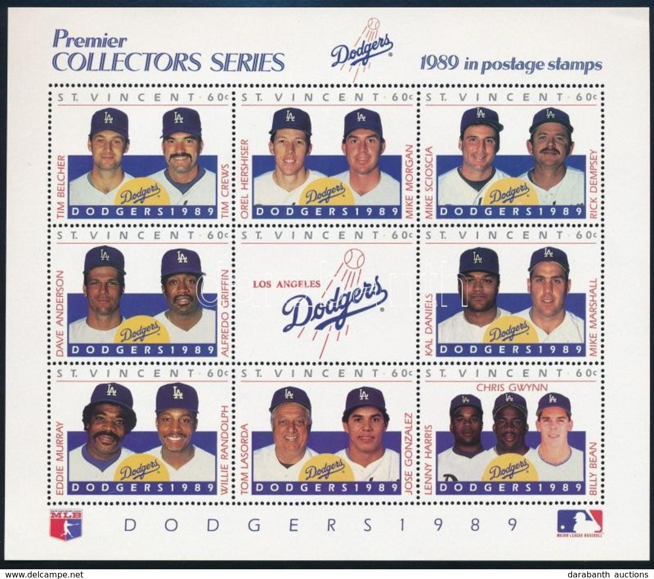 ** 1989 Baseball Kisív Sor Mi 1319-1336 - Autres & Non Classés