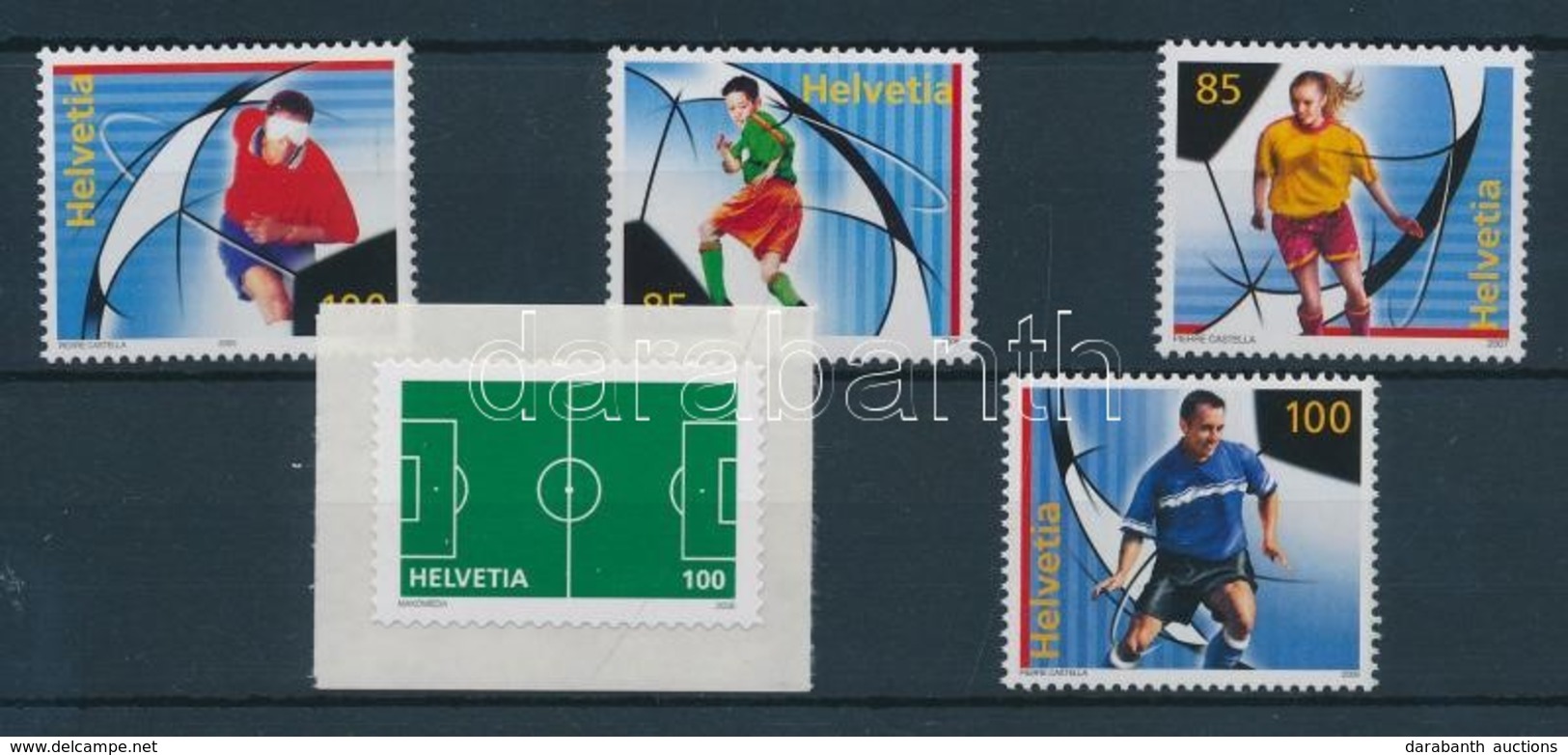 ** 2005-2008 Futball Európabajnokság, Ausztria és Svájc (I-V.) Mi 1925, 1959, 1997, 2044, 2045 - Otros & Sin Clasificación