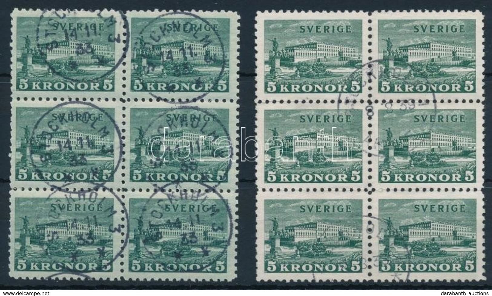 O 1931 2 Klf Forgalmi Hatostömb Mi 215 A + B Blocks Of 6 (Mi EUR 330,-) - Altri & Non Classificati