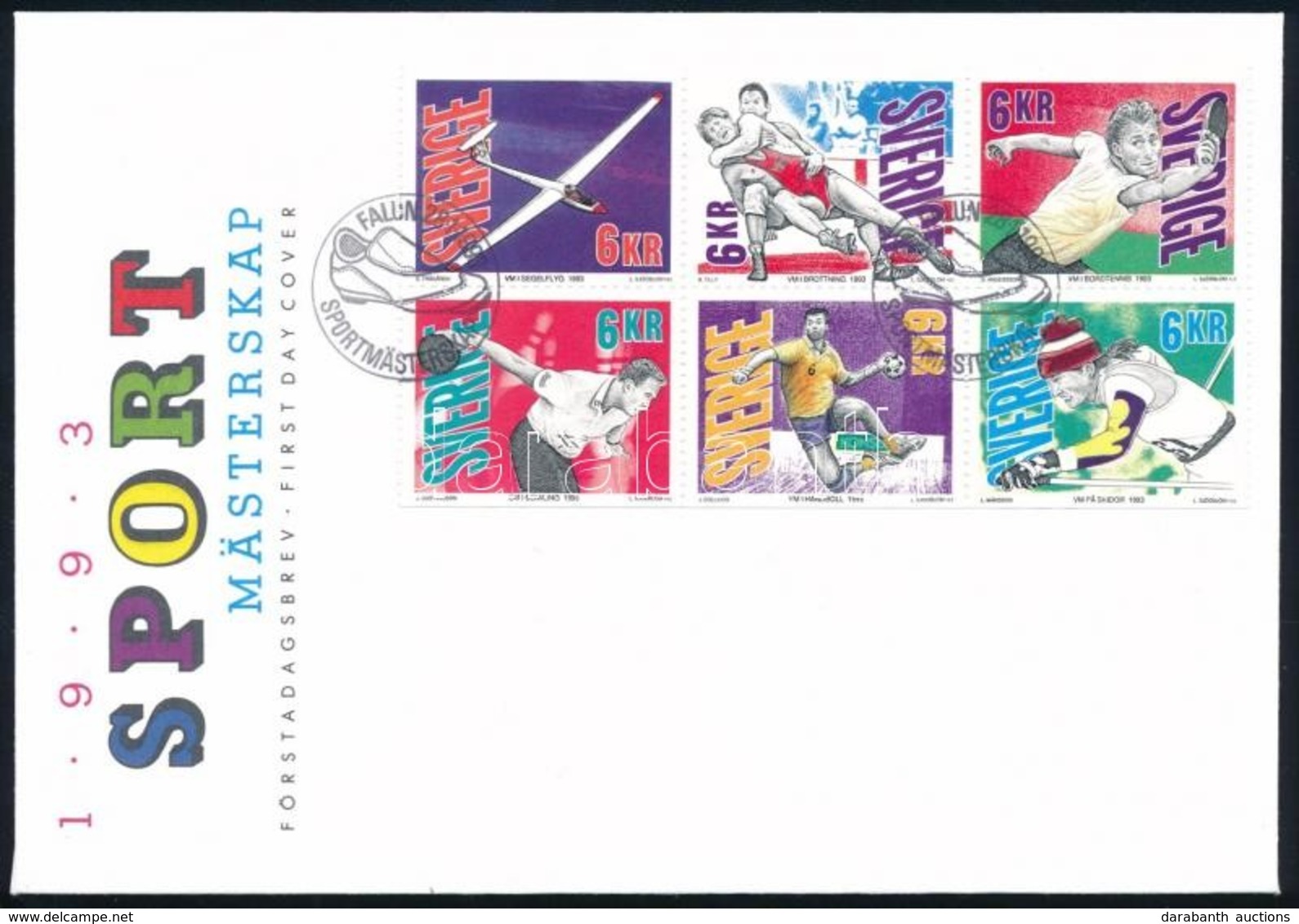 1993 Sport Hatostömb Mi 1761-1766 FDC-n - Altri & Non Classificati