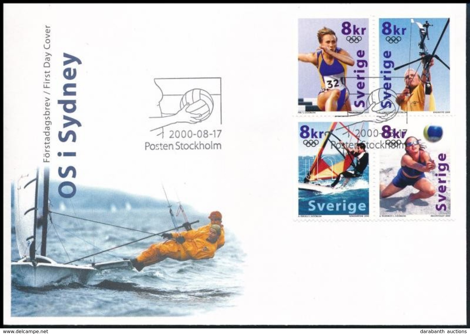 2000 Nyári Olimpia Négyestömb Mi 2182-2185 FDC-n - Autres & Non Classés