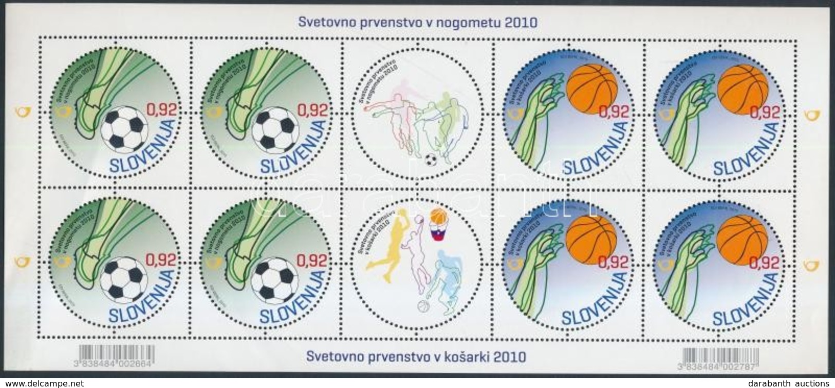 ** 2010 FIFA Labdarúgó VB Kisív Mi 859-860 - Altri & Non Classificati