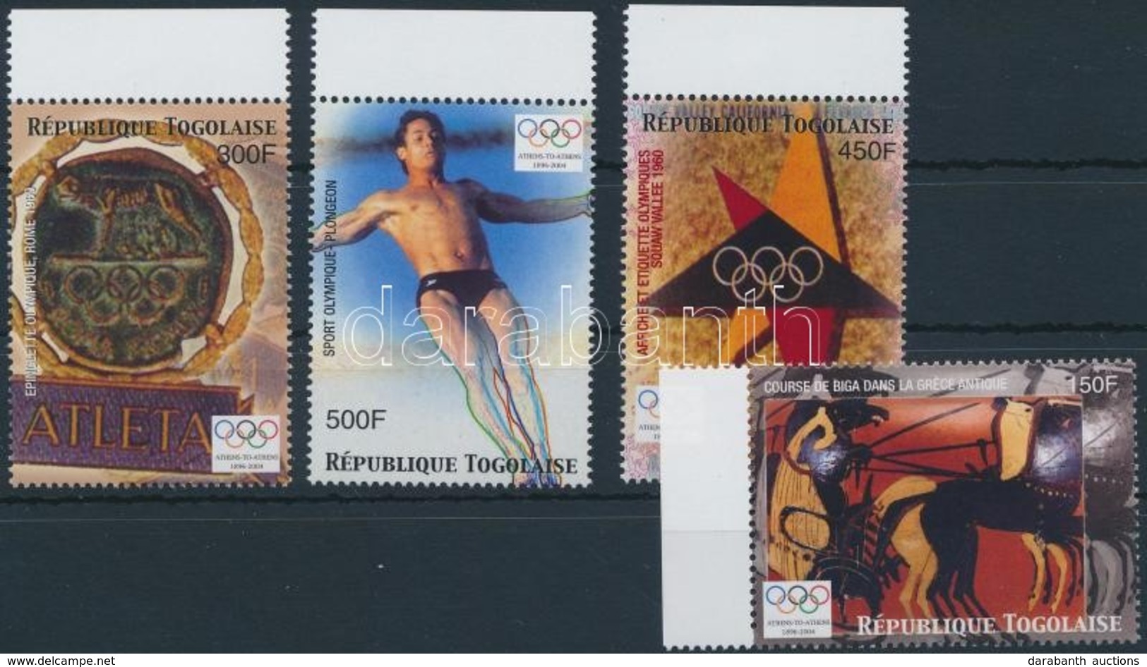 ** 2004 Nyári Olimpia, Athén ívszéli Sor Mi 3249-3252 - Altri & Non Classificati