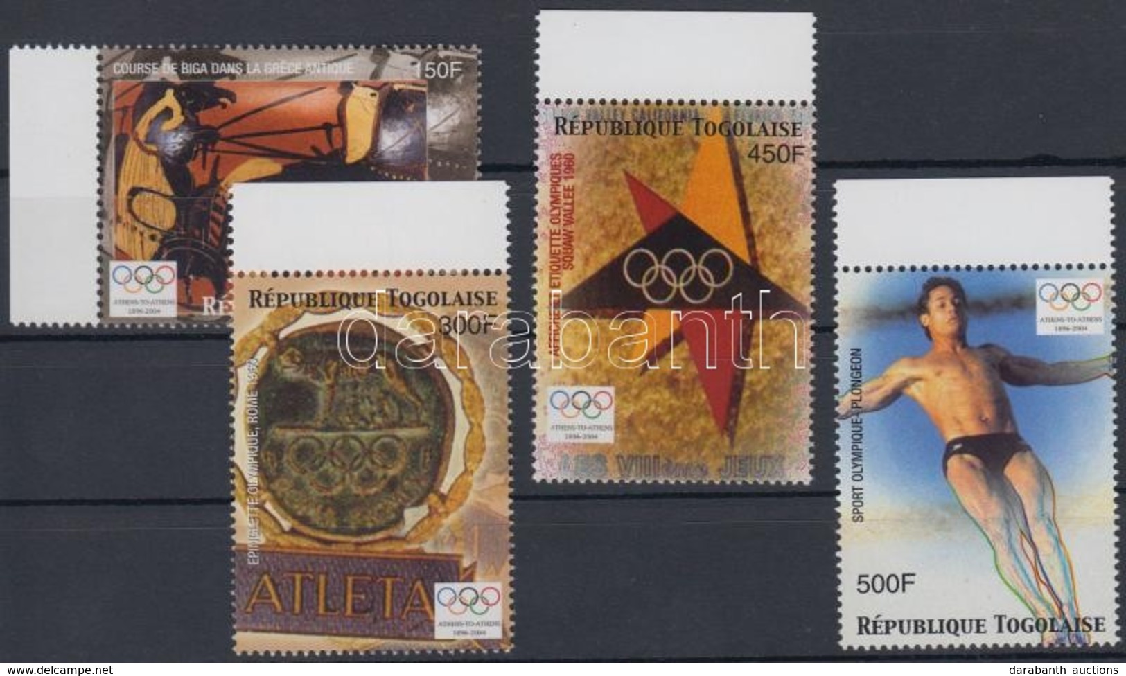 ** 2004 Olimpia Athén ívszéli Sor Mi 3249-3252 - Autres & Non Classés