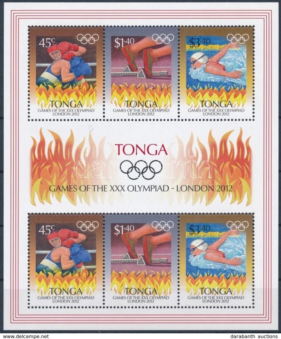 ** 2012 Olimpiai Játékok London 2 Sort Tartalmazó Kisív Mi 1789-1791 - Autres & Non Classés