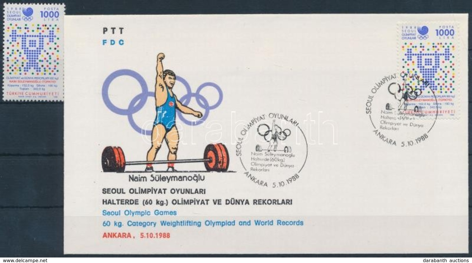 ** 1988 Nyári Olimpia Mi 2828 + FDC-n - Autres & Non Classés