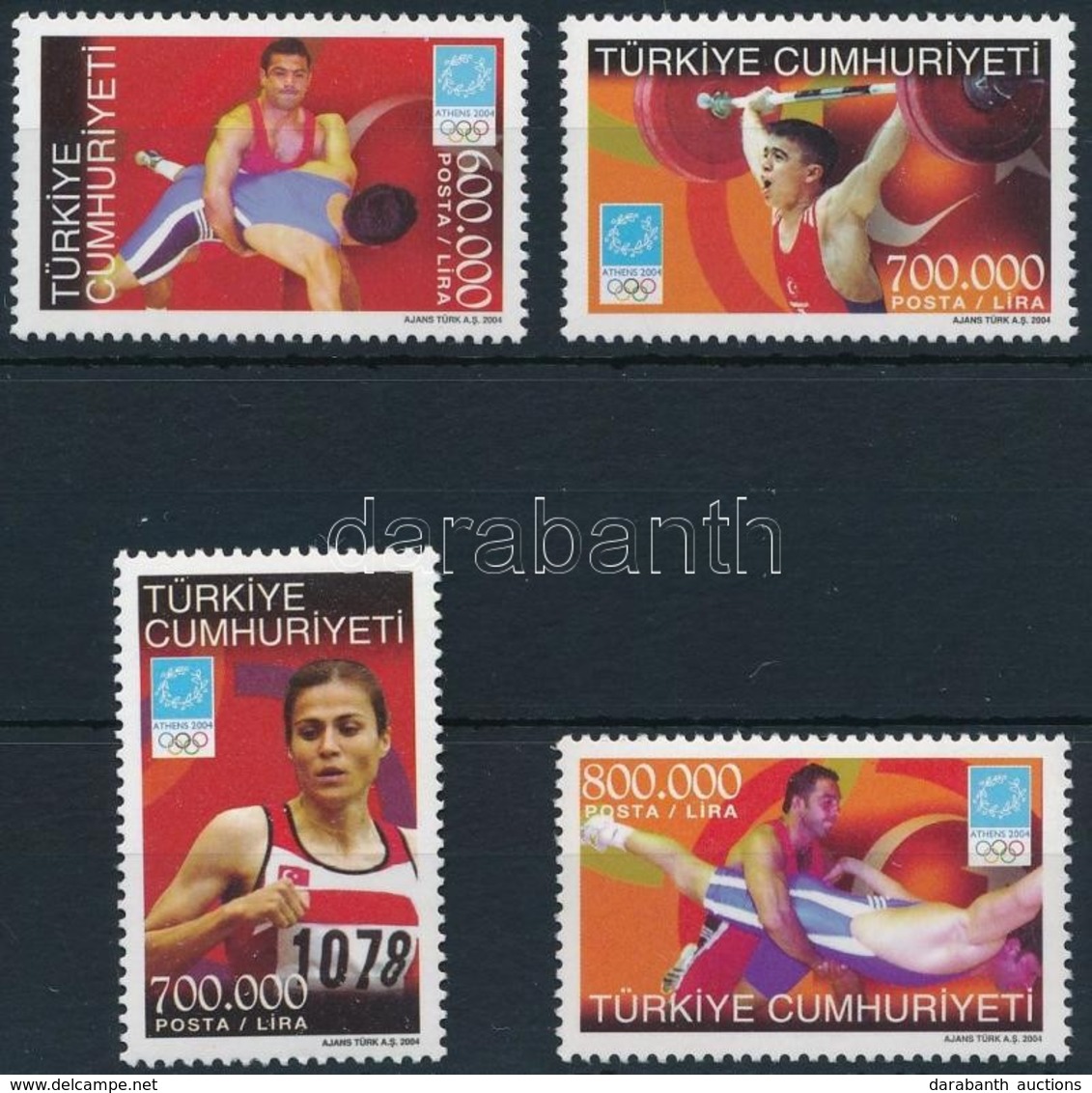 ** 2004 Nyári Olimpia Sor Mi 3393-3396 - Autres & Non Classés