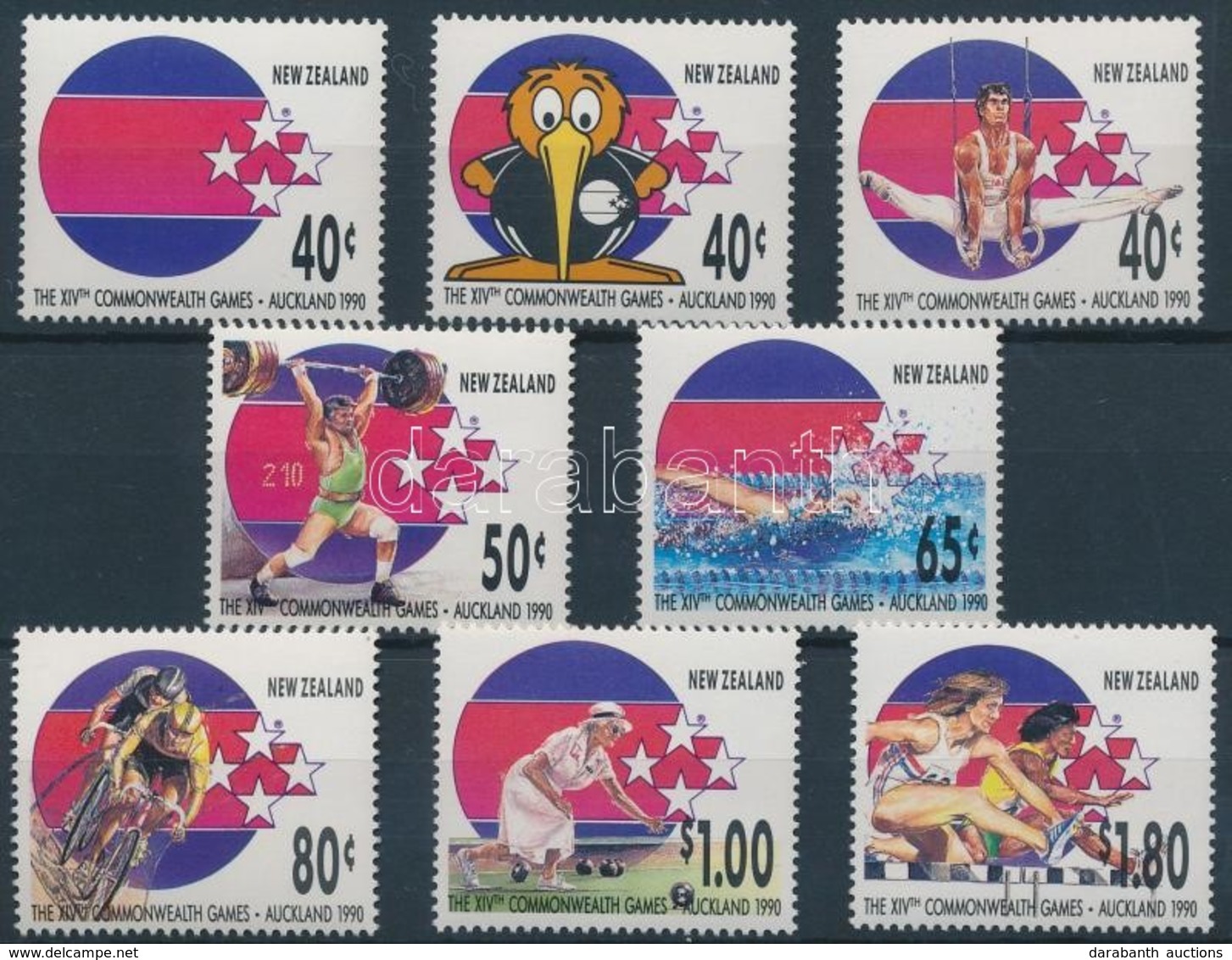 ** 1989 Nemzetközi Játékok, Auckland Sor Mi 1094-1101 - Autres & Non Classés