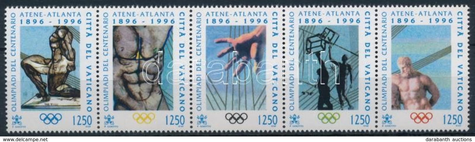 ** 1996 Nyári Olimpia Sor ötöscsíkban Mi 1174-1178 + FDC-n - Autres & Non Classés