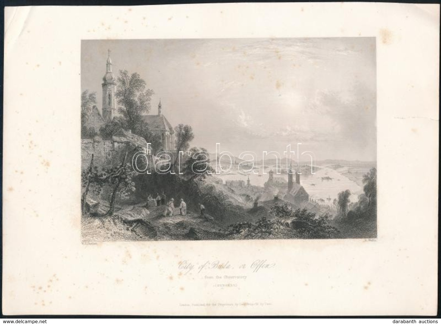 Cca 1845 William Henry Bartlett (1809-1854)-Robert Wallis (1794-1878): City Of Buda, Or Ofen From The Observatory, In: B - Estampes & Gravures