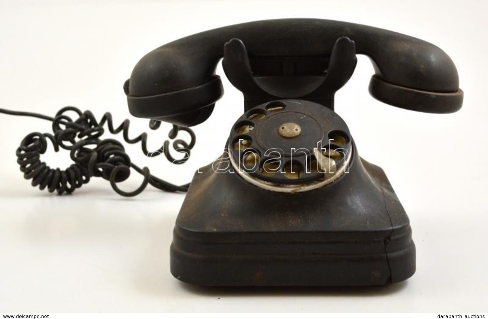 Cca 1940 Bakelit Telefon Ragadós Tárcsával - Autres & Non Classés