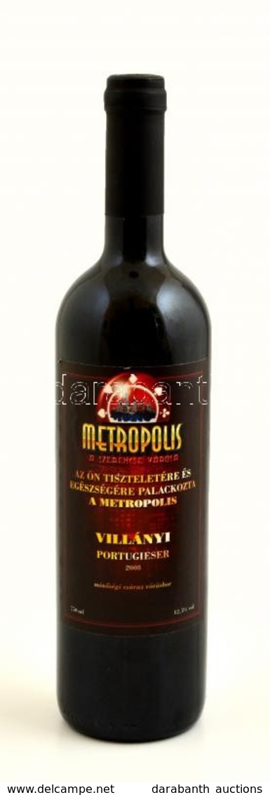 2008 Metropolis Villányi Portugieser, Vörösbor, 0.75 L. - Autres & Non Classés