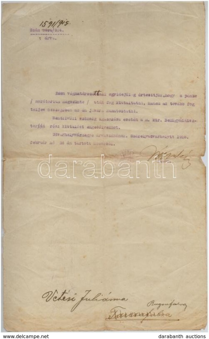 1871-1916 Vegyes Okmány Tétel (adásvételi Szerződés, Véghatározat, Stb.), Okmánybélyegekkel, 7 Db - Non Classificati