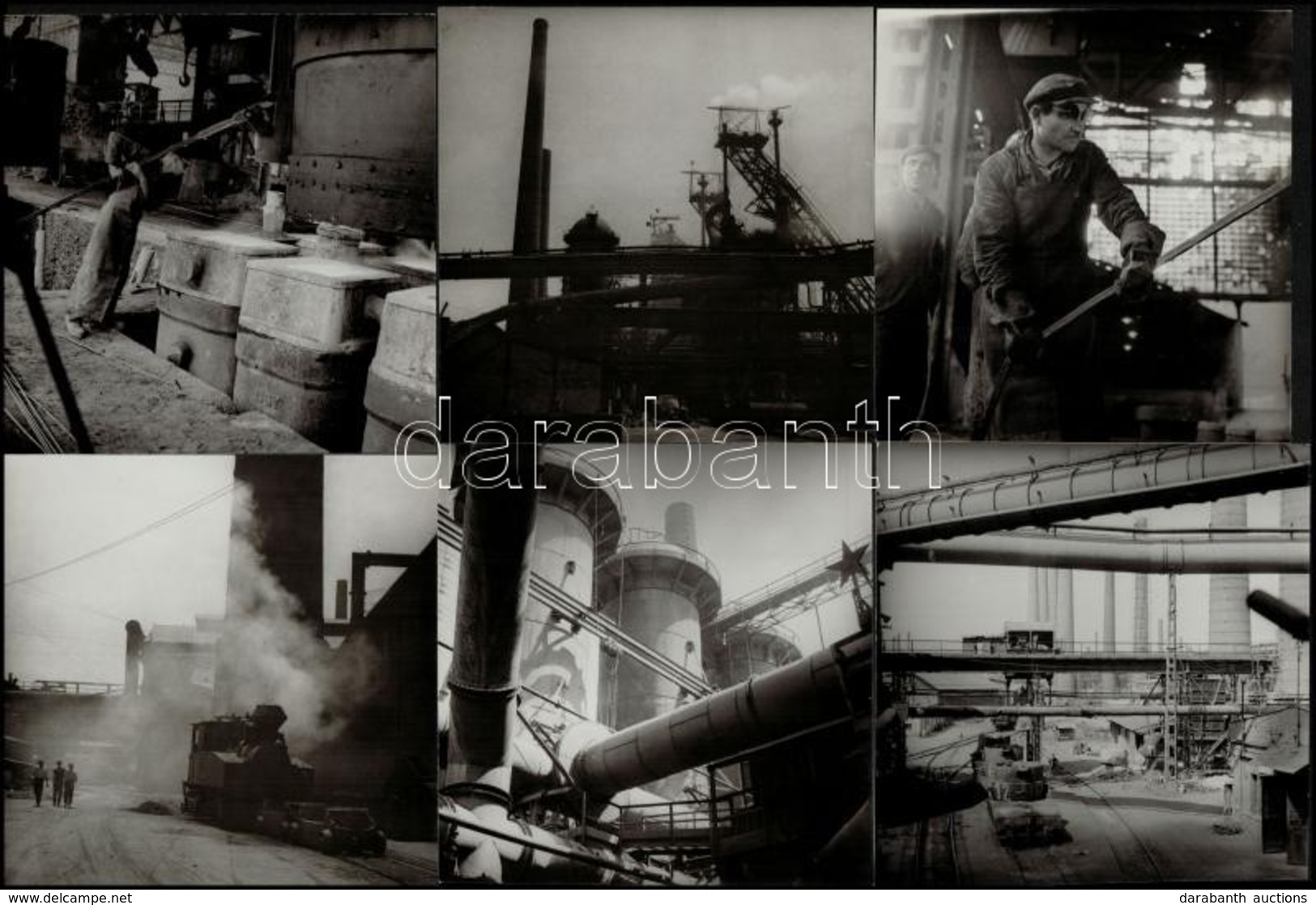 Cca 1960 Kotnyek Antal (1921-1990) Fotóriporter 3 Db Jelzés Nélküli Vintage Fotója A Borsodi Ipartelepekről, A Szerző Ha - Autres & Non Classés