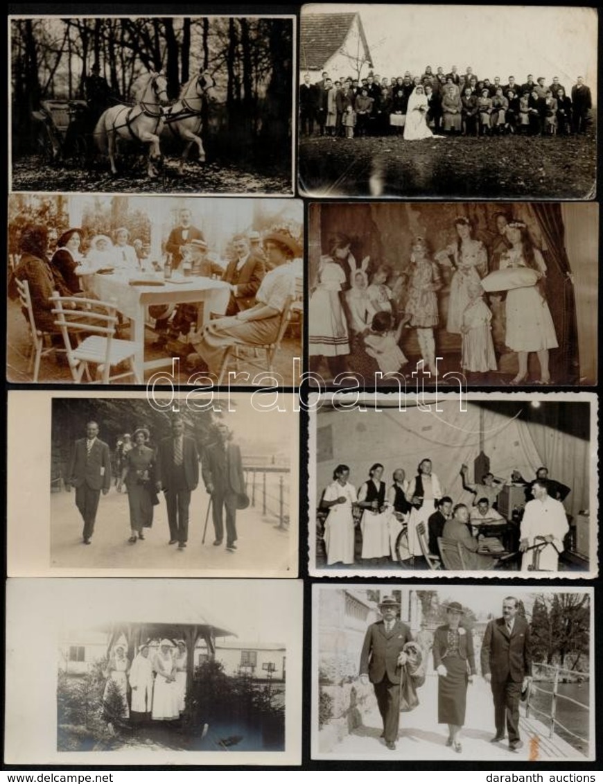 Cca 1900-1930 Vegyes Fotó Tétel, összesen 80 Db, Közte: Katonai Képek, életképek, Műtermi Fotók, 7,5x11 és 8,5x13,5 Cm K - Autres & Non Classés