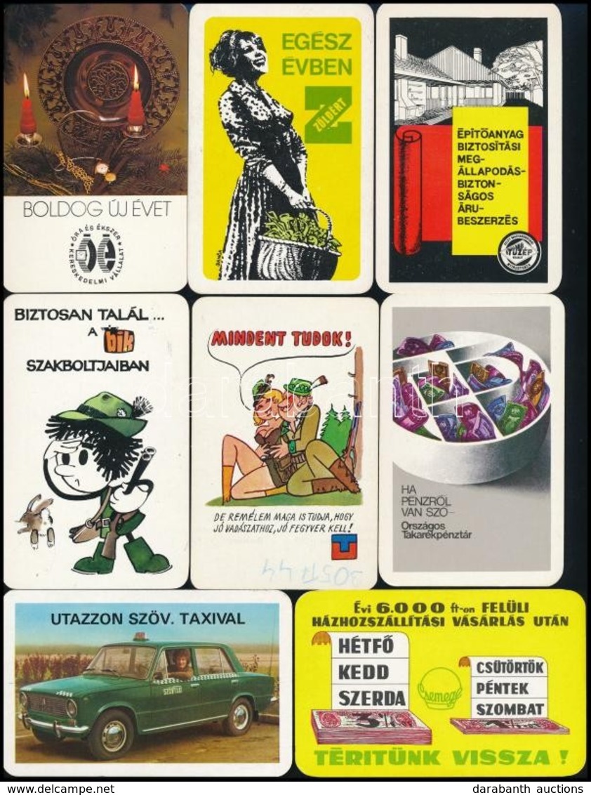 1974-1974 50 Db Reklámos Kártyanaptár, Néhány Egyformával - Pubblicitari