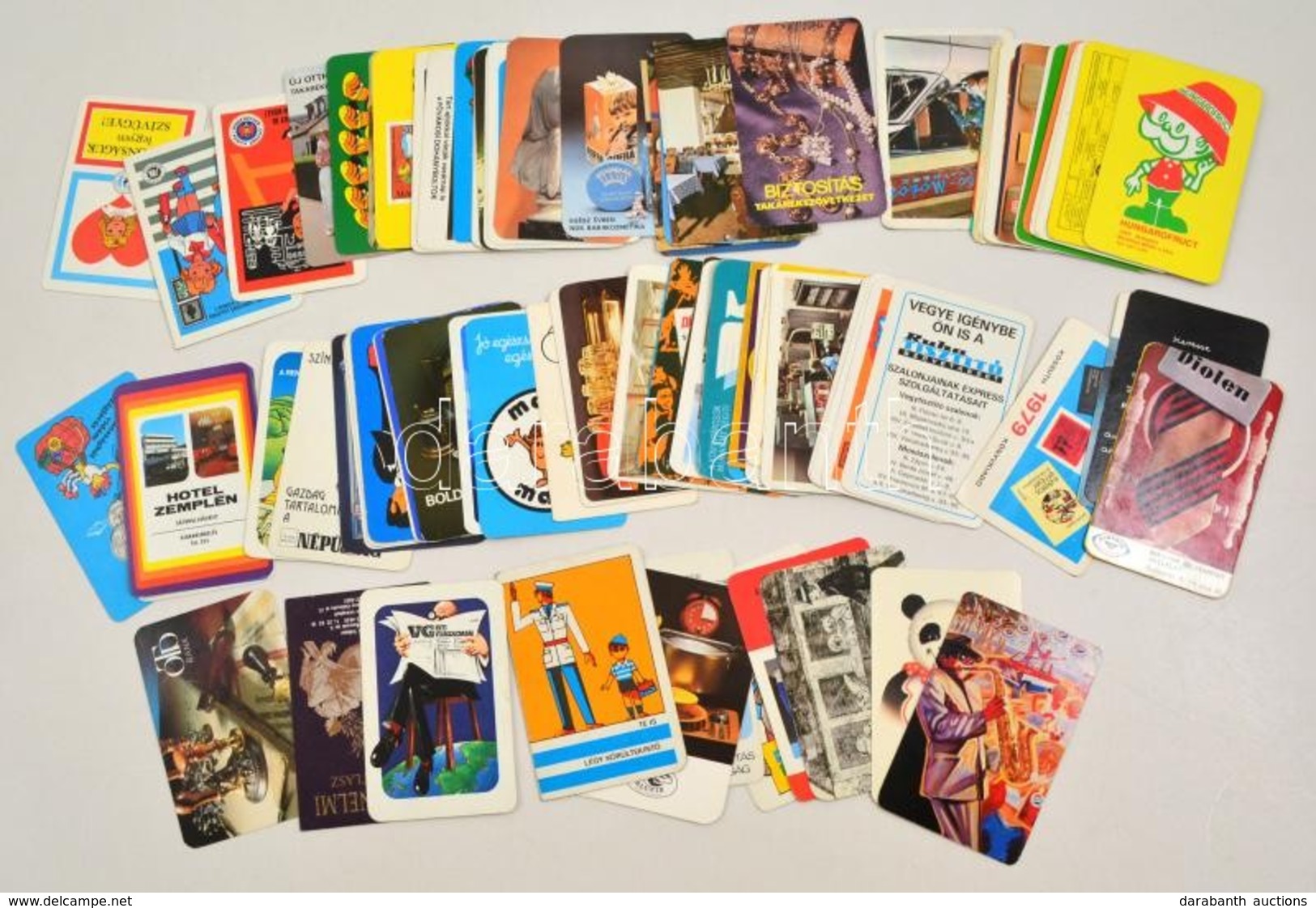 1979-1992 95 Db Reklámos Kártyanaptár - Publicités