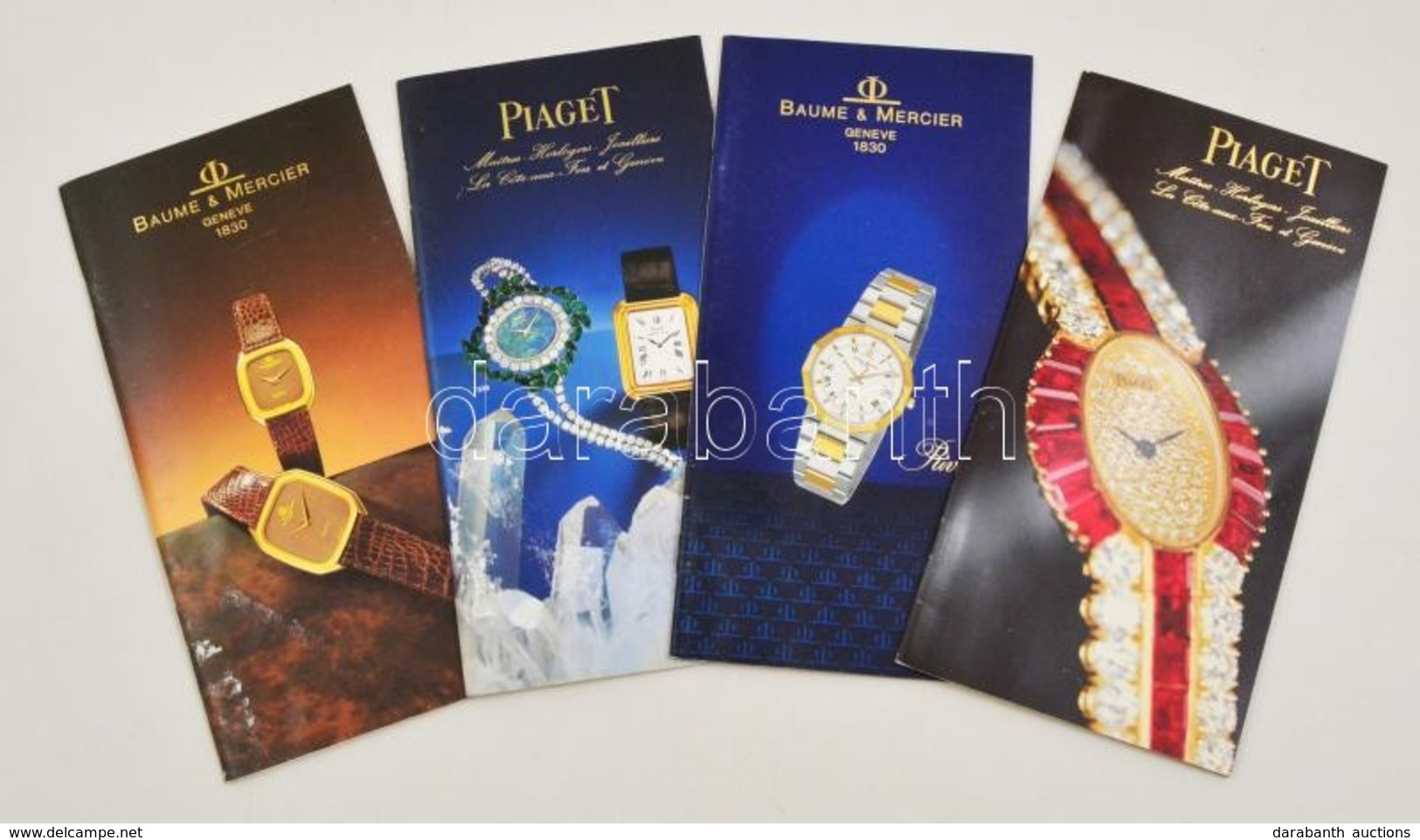 4 Db Modern órás Prospektus, 2 Db Piaget és 2 Db Baume&Mercier - Publicités