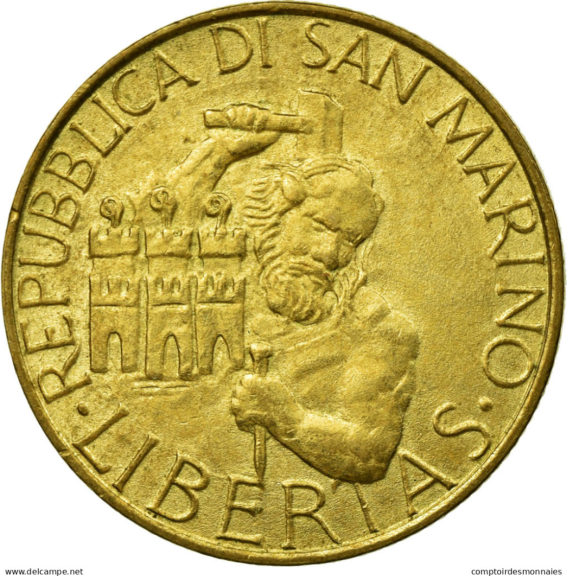 Monnaie, San Marino, 200 Lire, 1994, Rome, TB+, Aluminum-Bronze, KM:313 - Saint-Marin