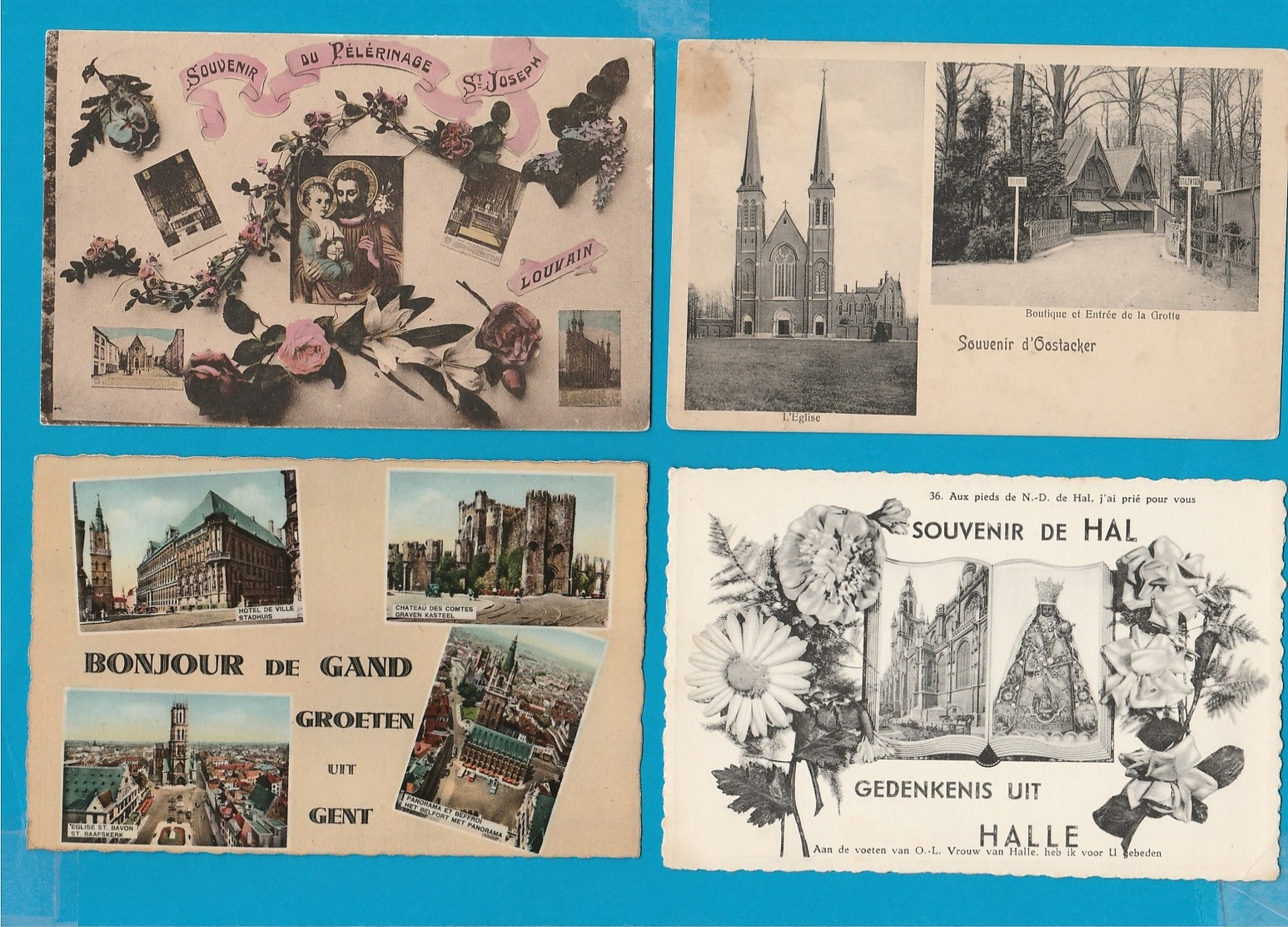 BELGIË Groeten Uit, Bonjour De, Lot Van 60 Postkaarten, Cartes Postales - 5 - 99 Cartes