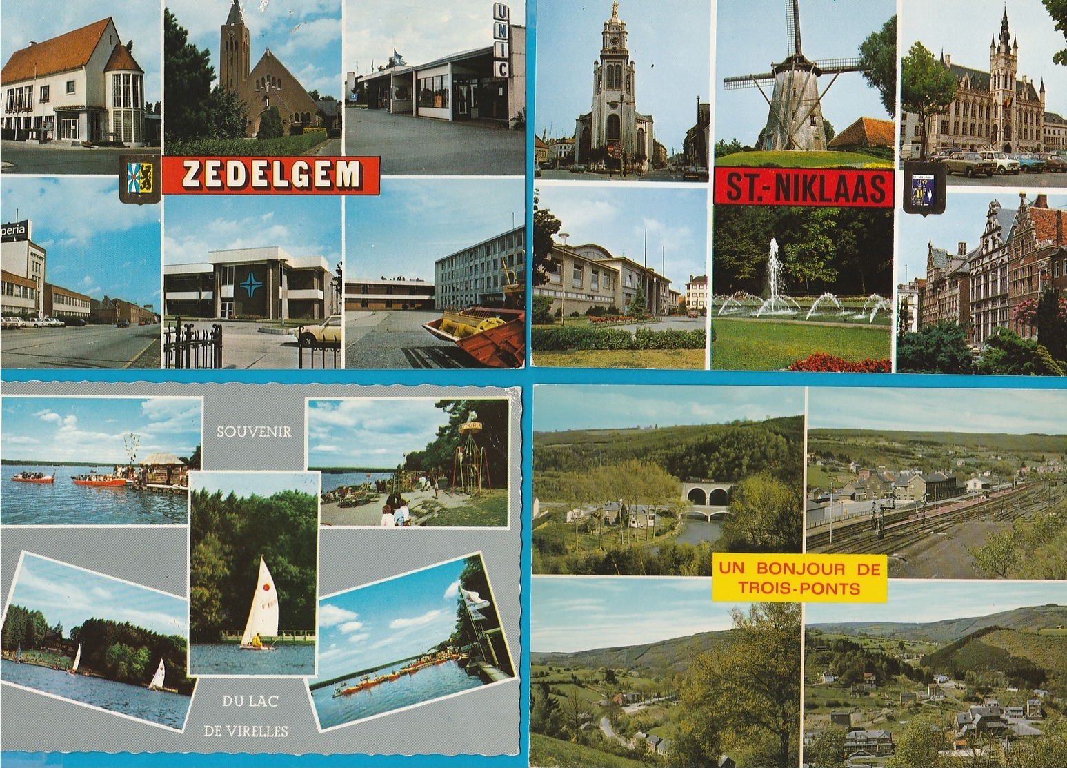 BELGIË Groeten Uit, Bonjour De, Lot Van 60 Postkaarten, Cartes Postales - 5 - 99 Cartes