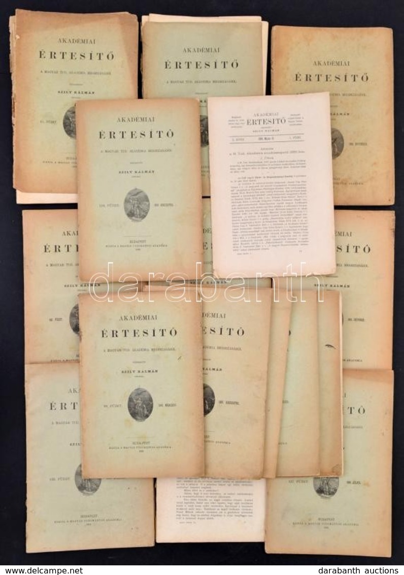 1891-1902 Akadémiai Értesítők, összesen: 16 Füzet: 1891. Augusztus 20. Füzet, 1891. November 23. Füzet, 1894. Május 53.  - Non Classificati