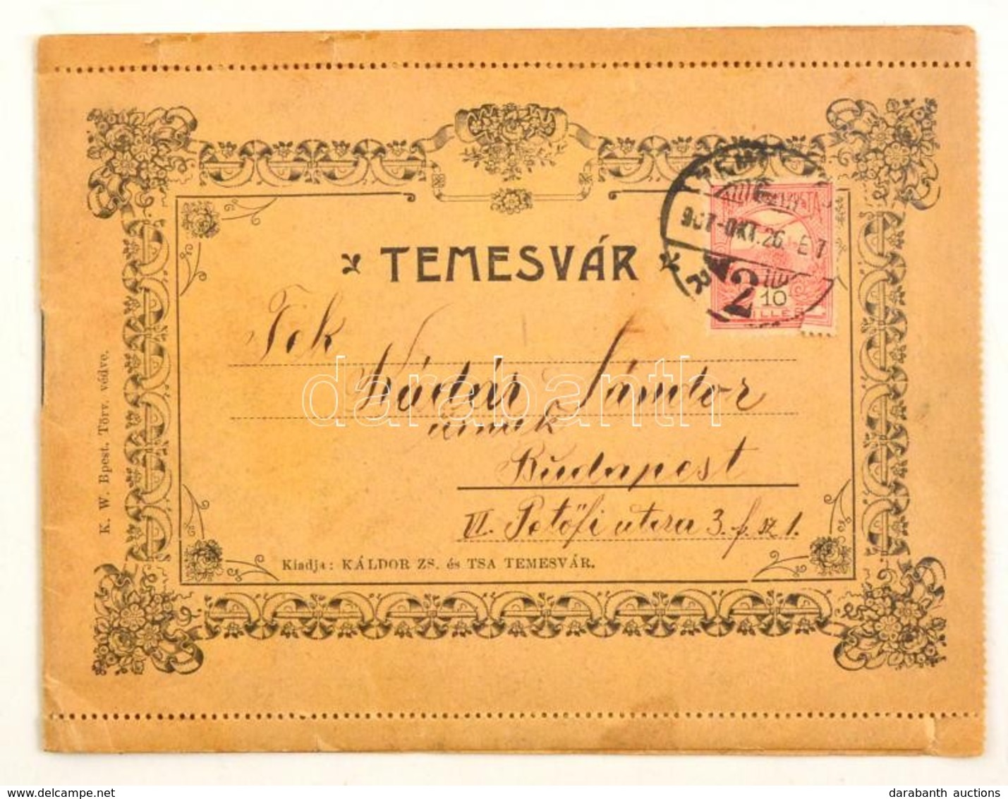 1907 Temesvár, Timisoara; Városképes Füzet, 8 Db Képpel, Köztük Zsinagóga, Vasútállomás, Villamos, Színház, Zárda, 9x12  - Non Classés