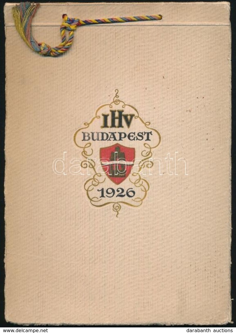 1926 Budapesti Szállodások és Vendéglősök Ipartestülete által A Nemzetközi Közgyűlésre Készített Képes Füzet Budapest Lá - Non Classés