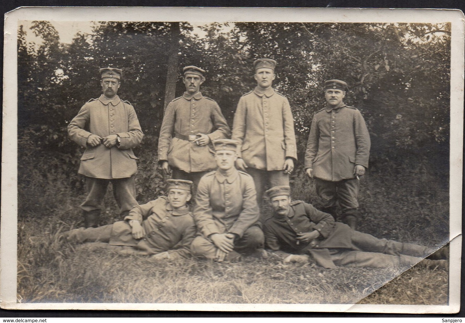 POSTKARTE PHOTOGRAPH ORIGINAL WW1 GERMAN SOLDIERS - Altri & Non Classificati