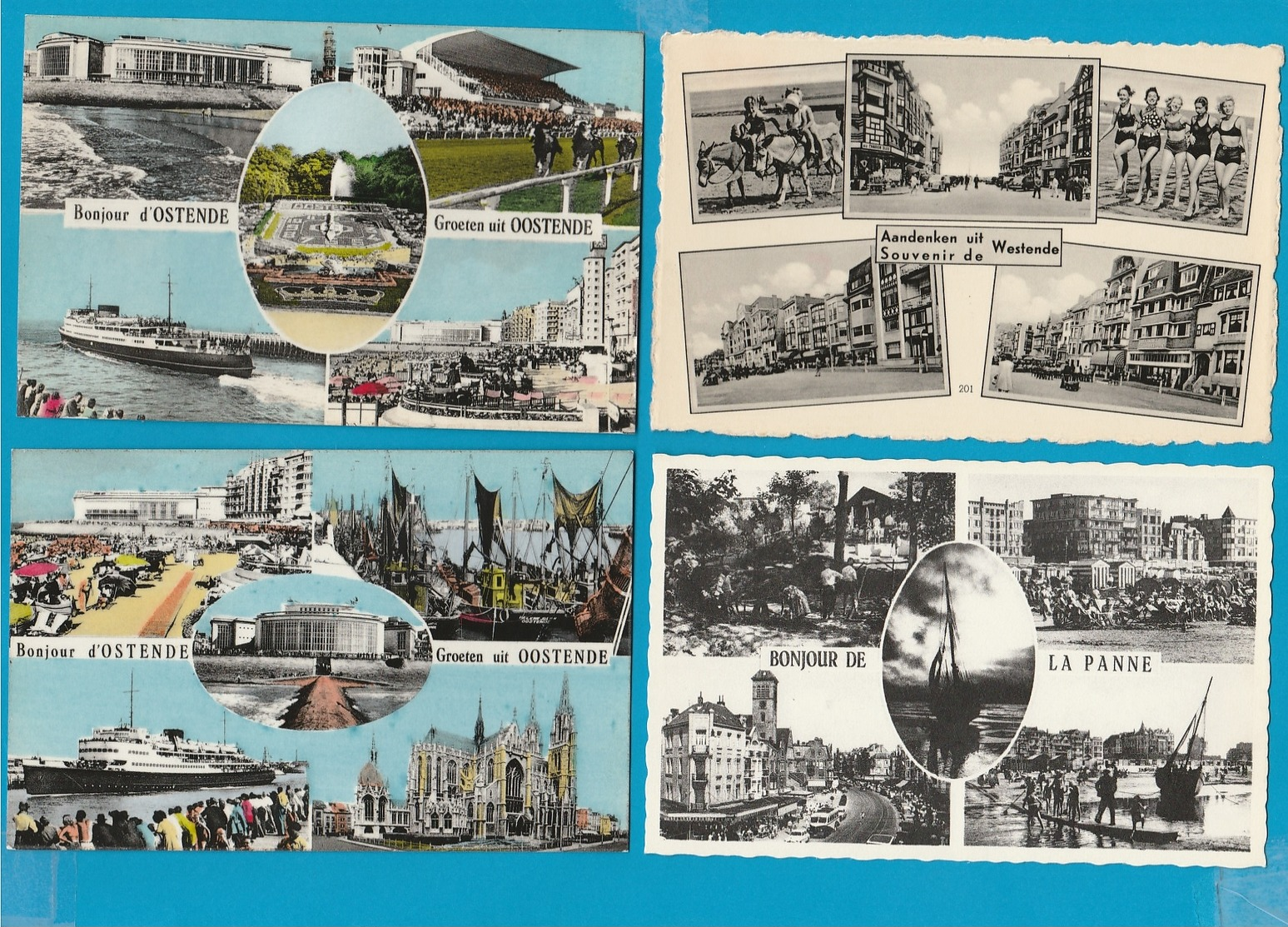 BELGIË Groeten Uit, Bonjour De, Lot Van 60 Postkaarten, Cartes Postales - 5 - 99 Cartes
