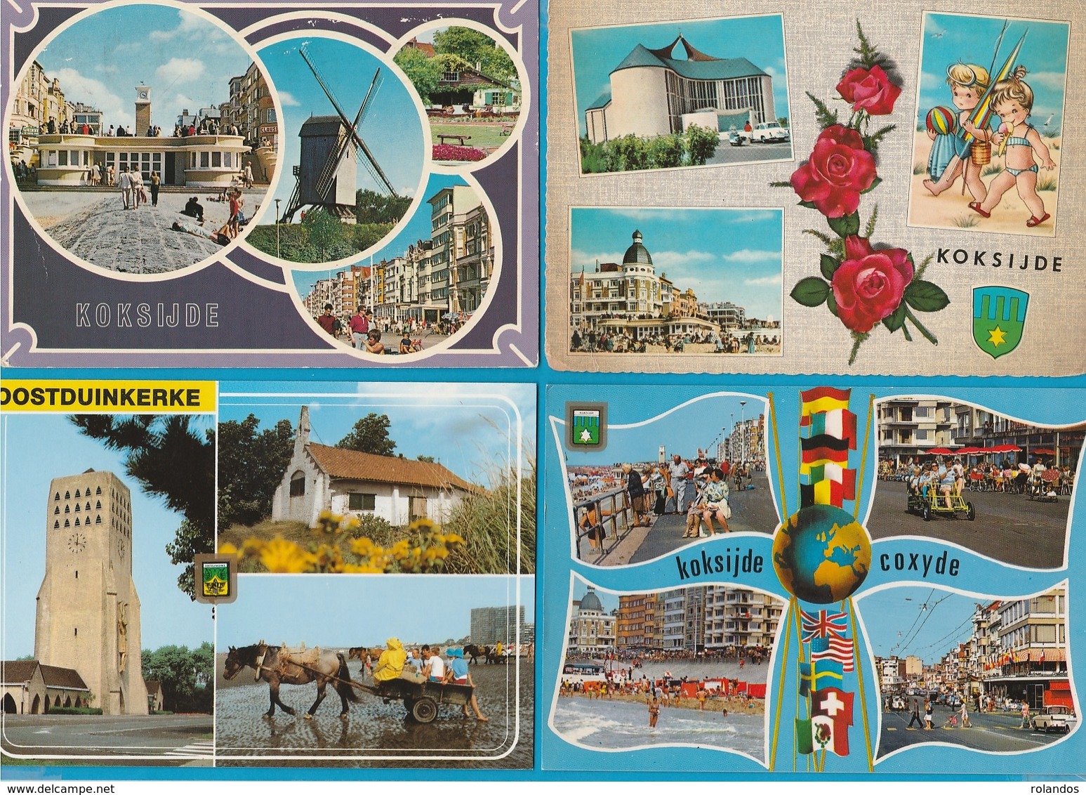 BELGIË Groeten uit, Bonjour de, Lot van 60 Postkaarten, Cartes Postales