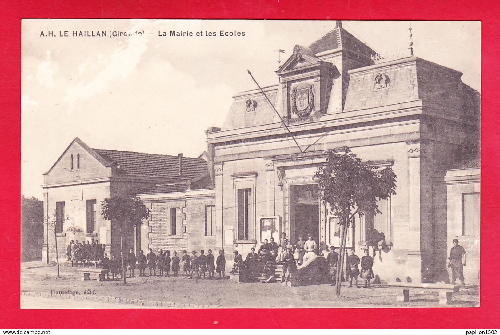 F-33-Le Haillan-01A41  La Mairie Et Les écoles, Animation, Cpa - Other & Unclassified