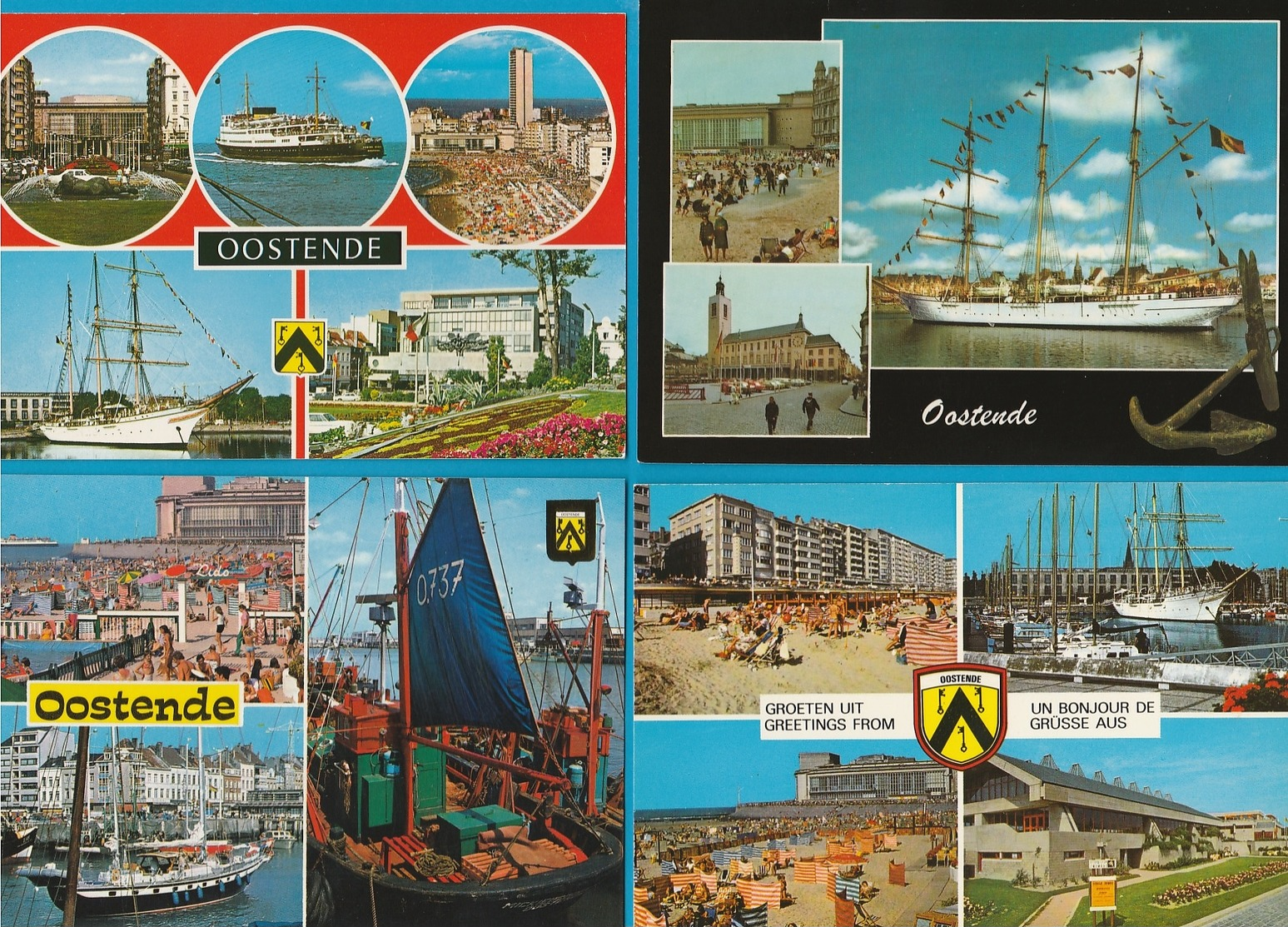 BELGIË Groeten uit, Bonjour de, Lot van 60 Postkaarten, Cartes Postales