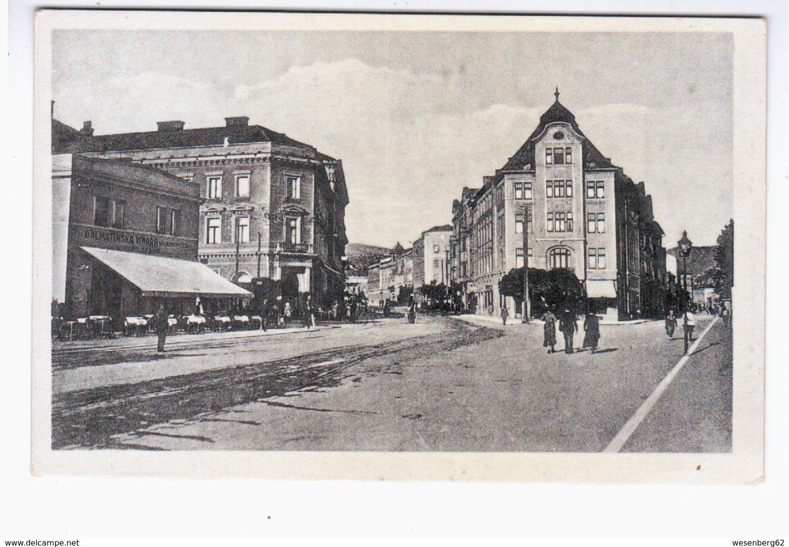 BOSNIA Sarajevo Marijin Dvor 1943 OLD PHOTO POSTCARD 2 Scans - Bosnia And Herzegovina