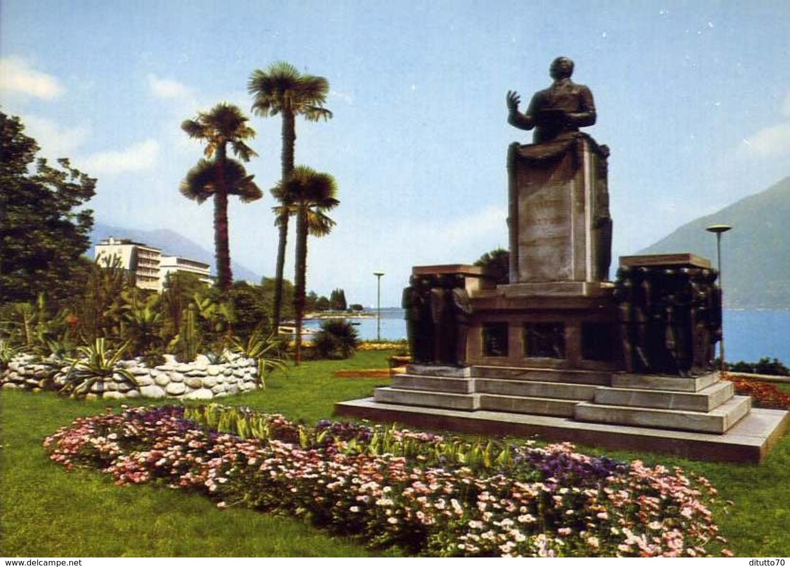 Locarno - Muralto - Lago Maggiore - Monumento A Giuseppe Cattori - Formato Grande Non Viaggiata – E 9 - Muralto