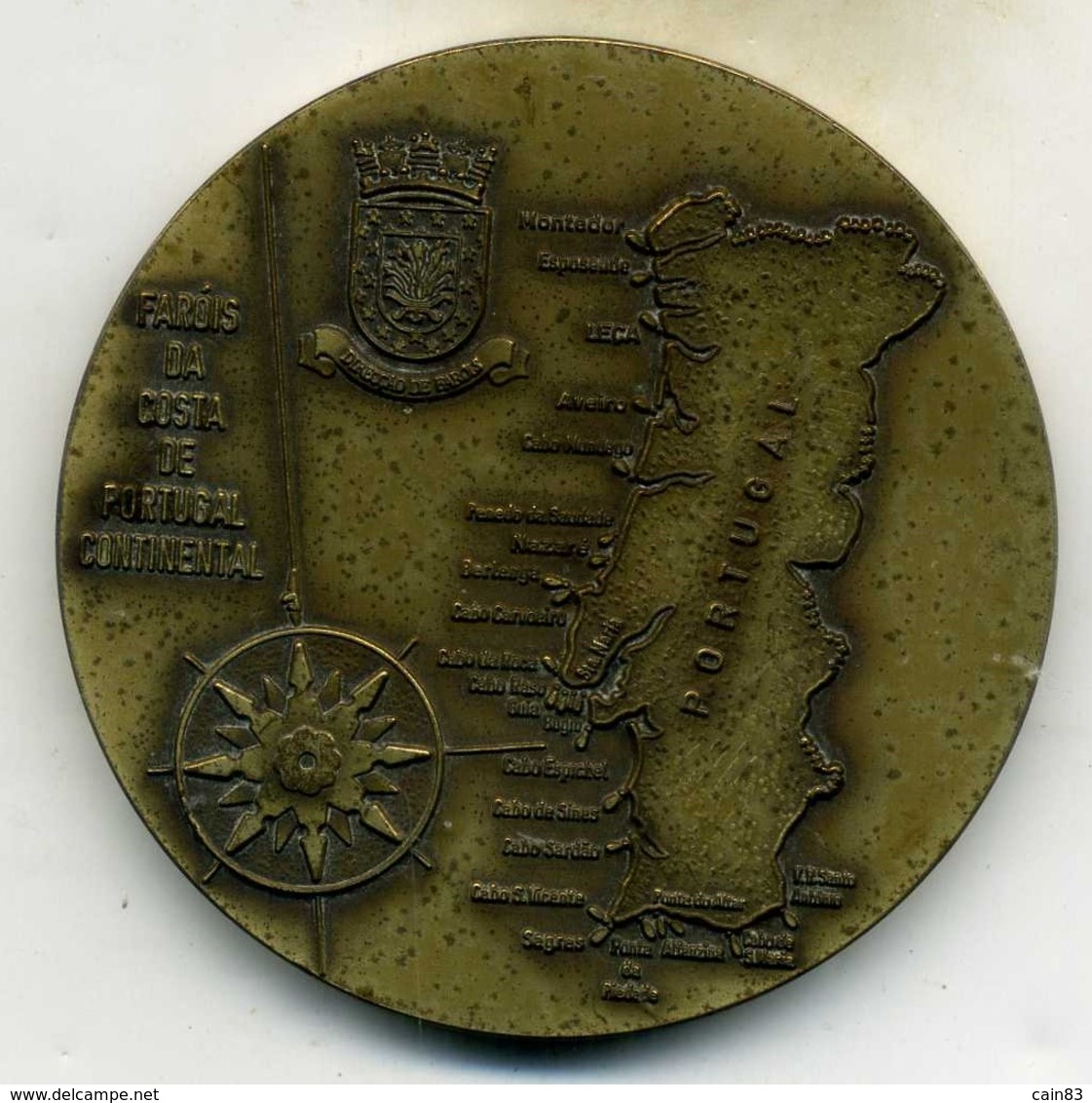 Médaille Des Phares Maritimes Du Portugal - Autres & Non Classés