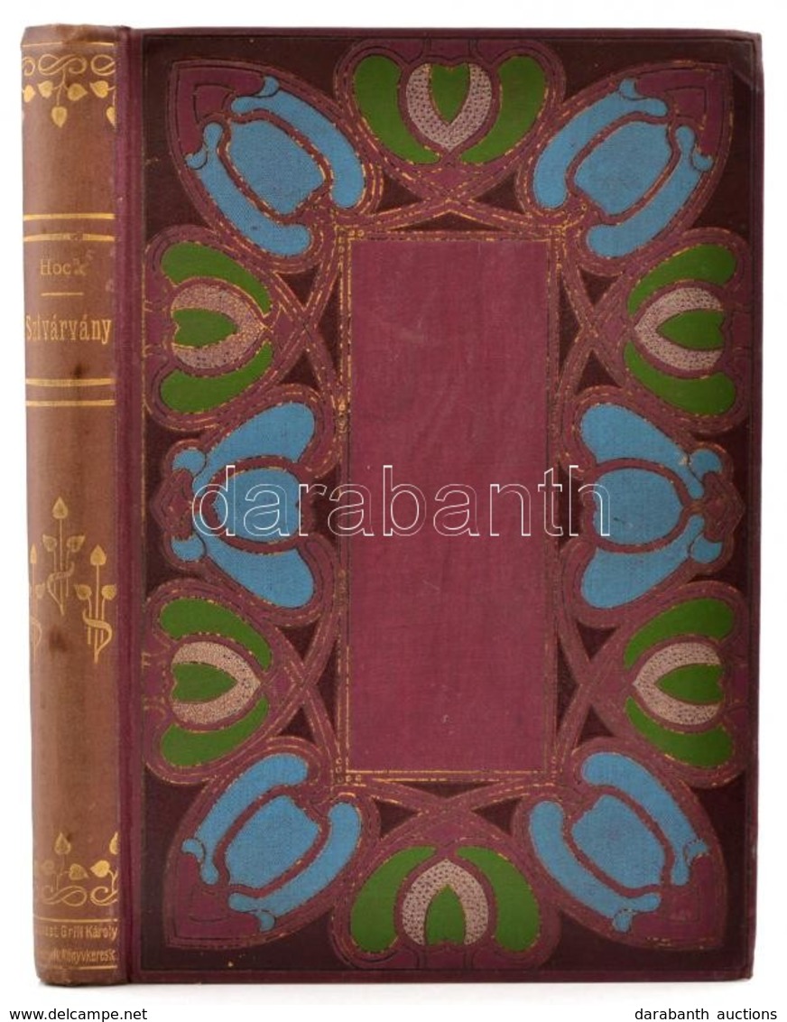 Hock János: Szivárvány. (Tárcák.) Bp., 1894, Athenaeum. Korabeli Festett, Aranyozott, Illusztrált Egészvászon-kötés, Les - Non Classés