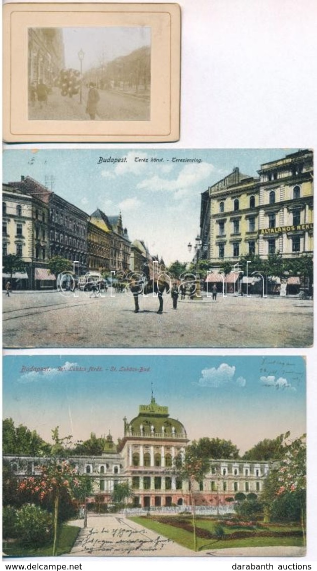 ** * 13 Db RÉGI Képeslap és 4 Db Fotó Budapestről / 13 Pre-1945 Postcards And 4 Photos From Budapest - Non Classés