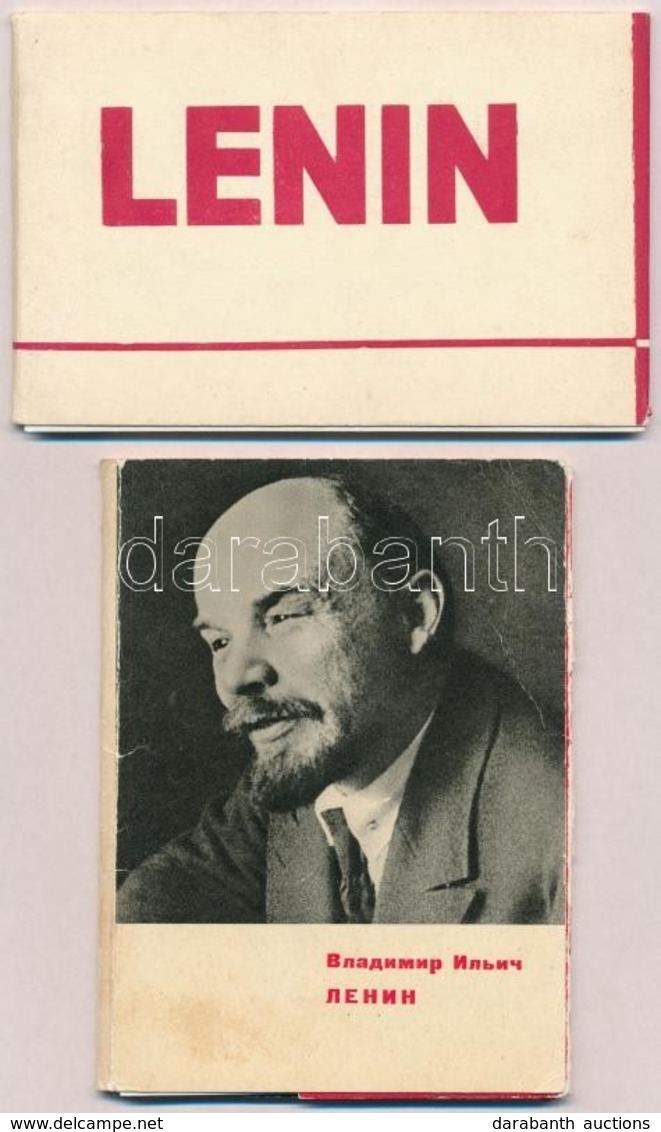 ** 2 Db MODERN Lenin Képeslapsorozat Saját Tokjaiban összesen 24 Lappal / 2 Modern Lenin Postcard Series In Their Own Ca - Non Classés